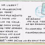 Postkarte Schreiben Vorlage Französisch Hübsch Illustration Alexander Steffensmeier Lieselotte Macht