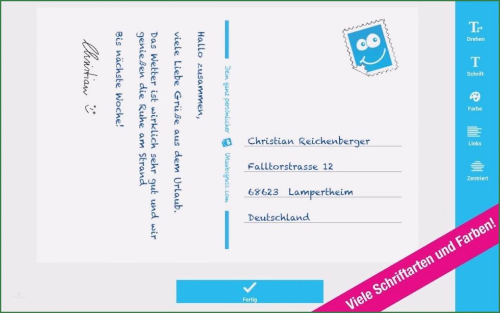 Postkarte Schreiben Vorlage Französisch Hübsch Urlaubsgruesse Schreiben Muster