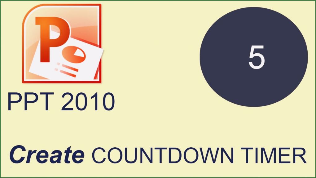 Powerpoint Countdown Vorlage Bewundernswert How to Create Countdown Timer In Microsoft Powerpoint 2010