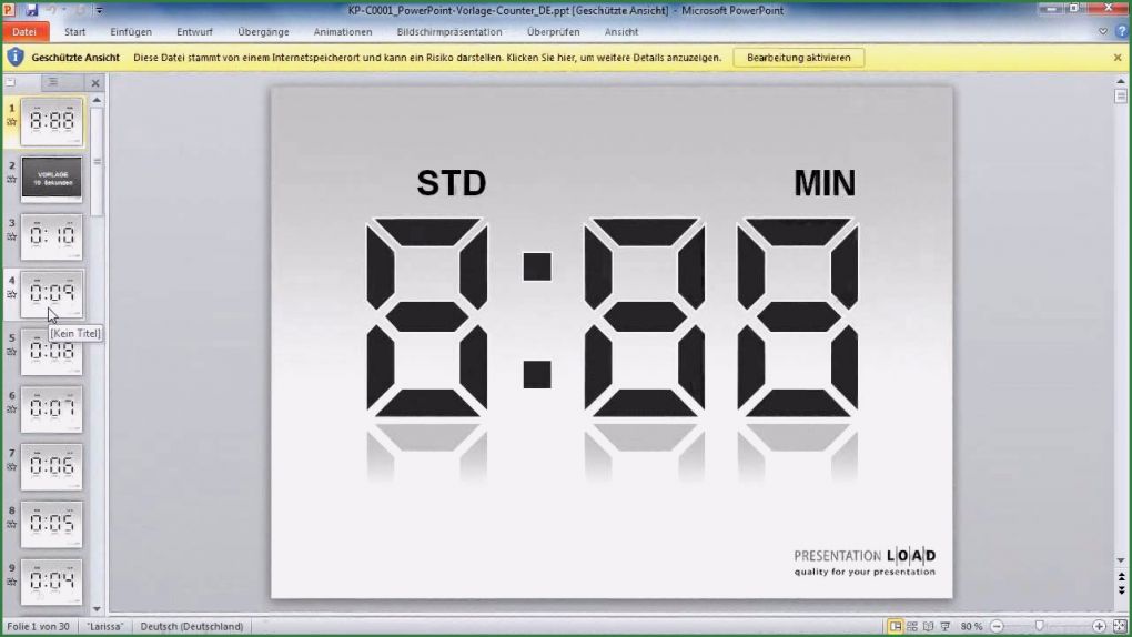 Powerpoint Countdown Vorlage Luxus Powerpoint 2010 Einen Digitalen Countdown Erstellen