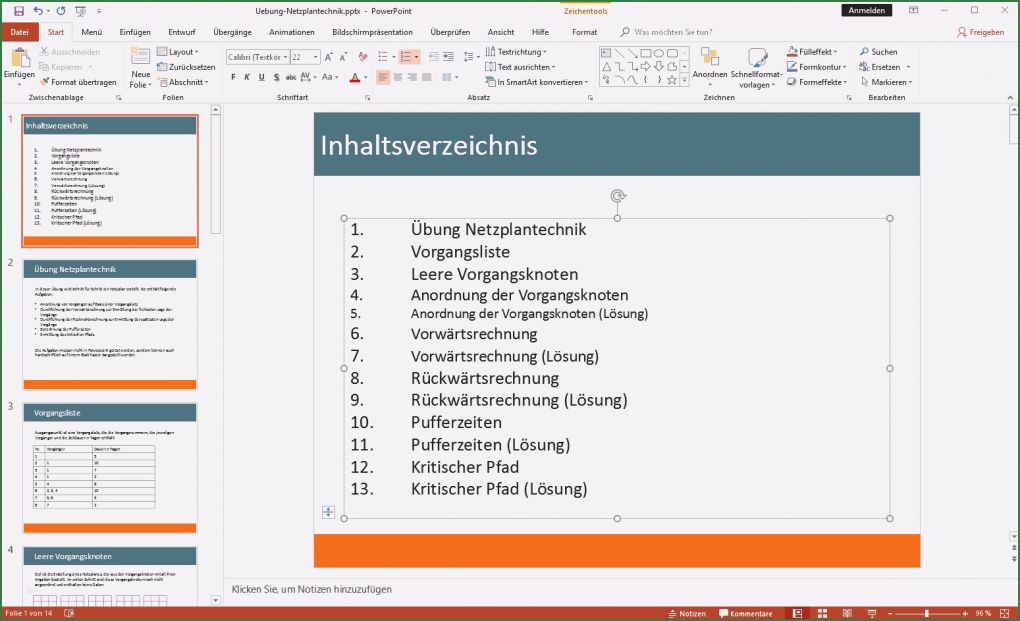 Powerpoint Inhaltsverzeichnis Vorlage Gut In Powerpoint Ein Inhaltsverzeichnis Erstellen – so Geht’s