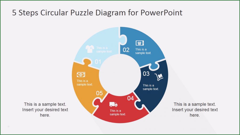 Powerpoint Puzzle Vorlage Bewundernswert 5 Step Circular Puzzle Diagram Template for Powerpoint