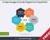 Powerpoint Puzzle Vorlage Großartig 6 Step Hexagons Puzzle Diagram for Powerpoint