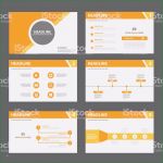 Präsentation Design Vorlagen Bewundernswert orange Mehrzweckpräsentation Flachen Designvorlagen Stock