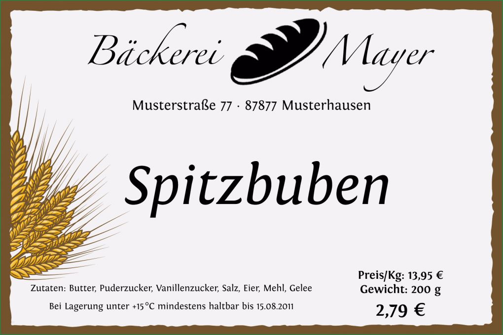 Preisschilder Vorlagen Bäckerei Luxus Etikettendrucker Für Bäckereien Schaumermal24