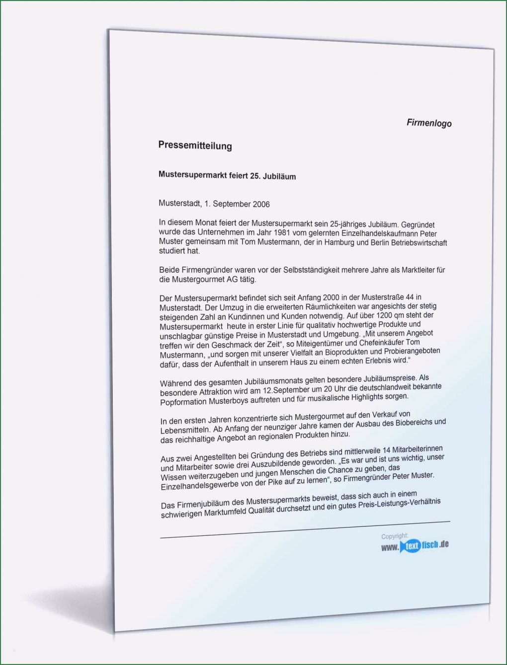 Pressemitteilung Schreiben Vorlage Genial 18 Firmenprofil Erstellen Muster
