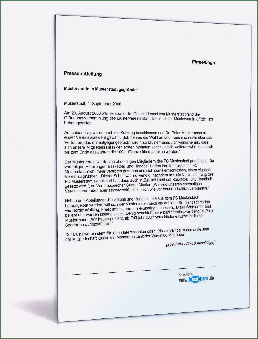 Pressemitteilung Vorlage Word Einzigartig 15 Kündigung Mitgliedschaft Sportverein Vorlage