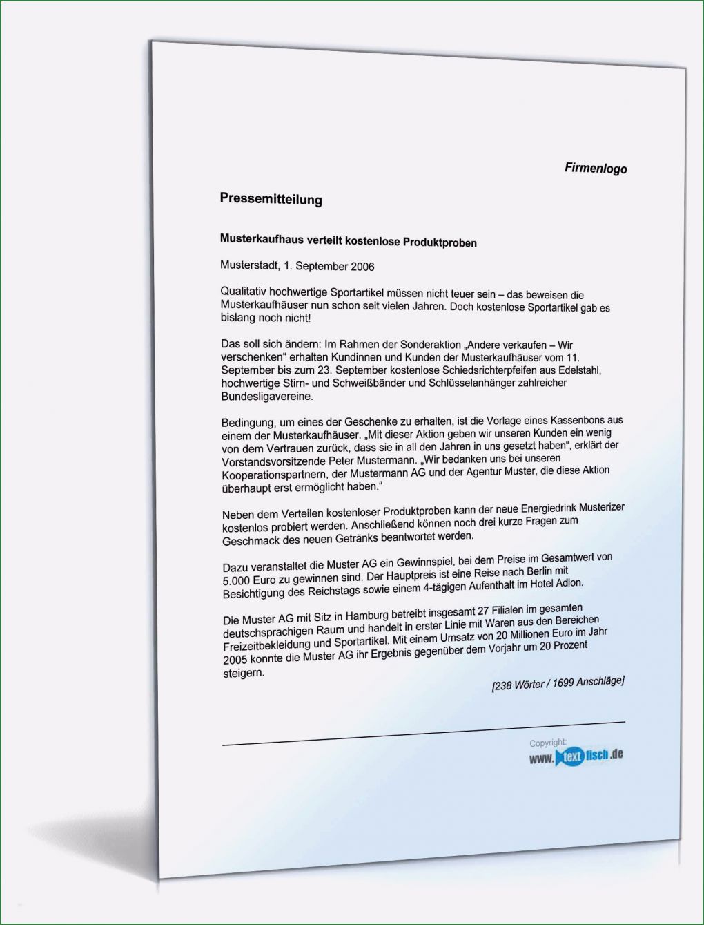 Pressemitteilung Vorlage Word Hübsch 19 Stellenbeschreibung Muster Kostenlos Word