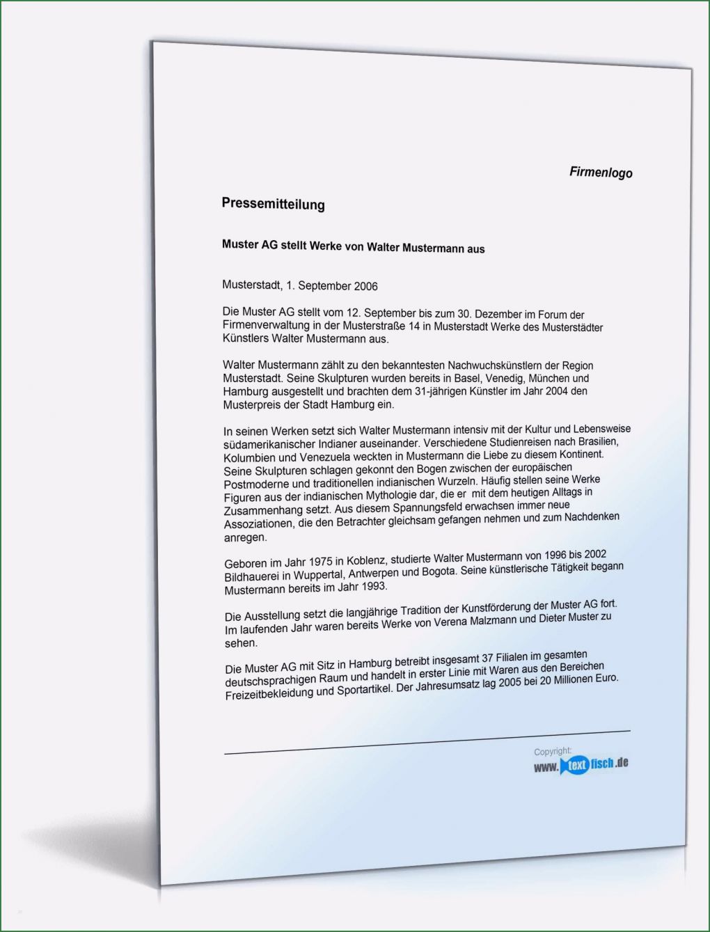 Pressemitteilung Vorlage Word Schönste Pressemitteilung über Neue Ausstellung Unternehmen