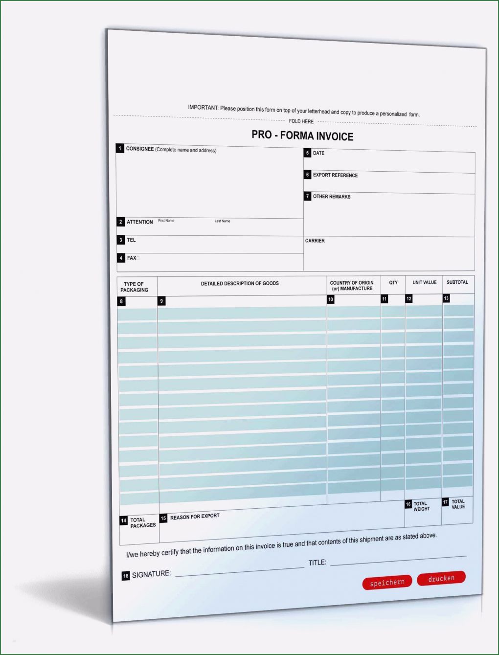 Proforma Invoice Vorlage Großartig 21 Proforma Lieferschein