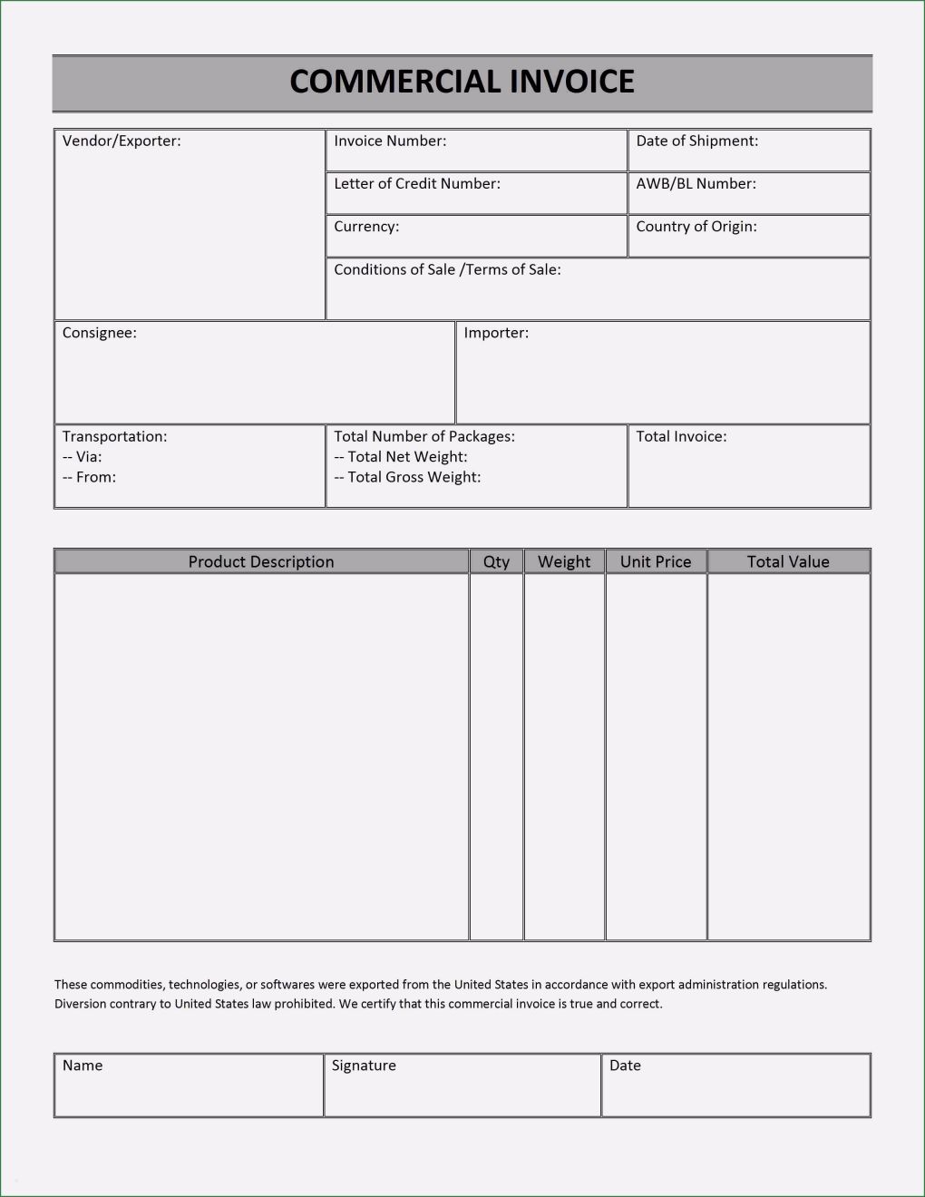 Proforma Invoice Vorlage Luxus Proforma Invoice Customs Invoice Template Ideas