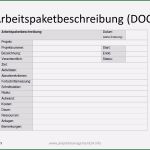 Projektmanagement Arbeitspakete Vorlage Süß Arbeitspaketbeschreibung Als Element Der