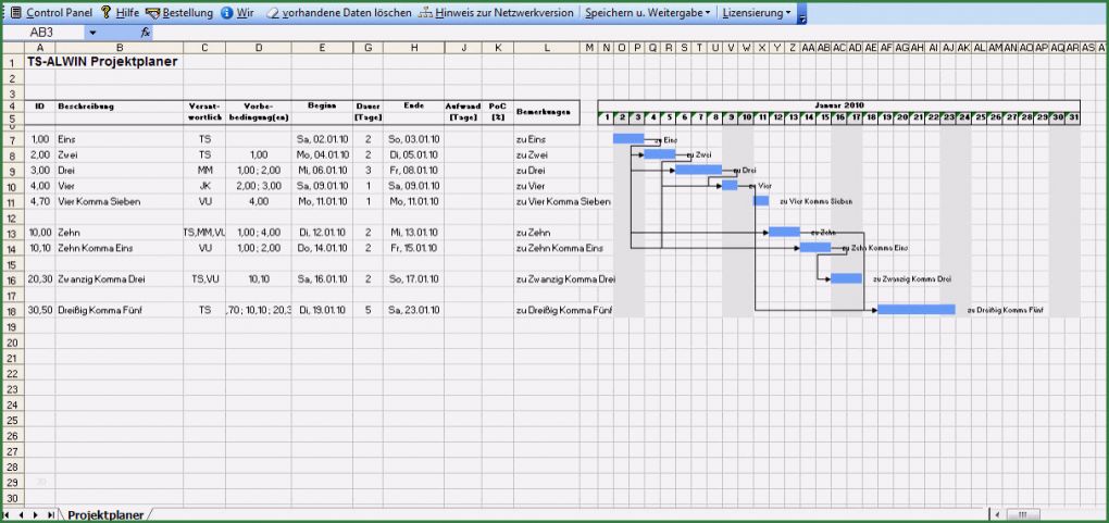 Projektmanagement Excel Vorlage Kostenlos Beste Excel Xl Projektmanager