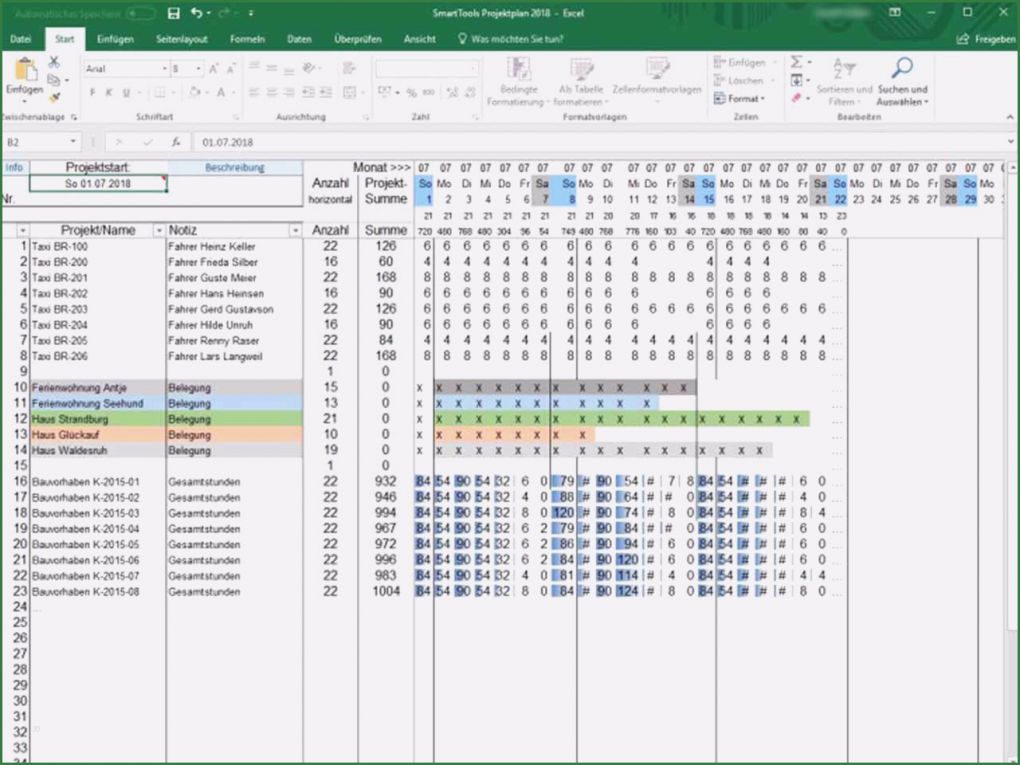 Projektmanagement Excel Vorlage Kostenlos Bewundernswert Smarttools Excel Projektplan 2018 Projektmanagement Freeware