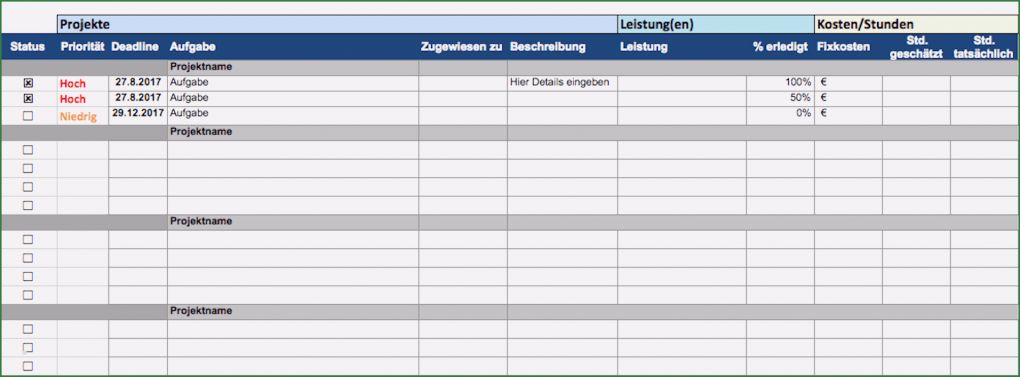 Projektmanagement Excel Vorlage Kostenlos Erstaunlich Kostenlose Excel Projektmanagement Vorlagen