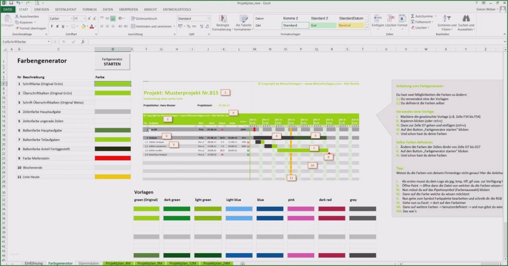 Projektplan Excel Vorlage Kostenlos Elegant Projektplan Excel Vorlage Kostenlos Download Innerhalb
