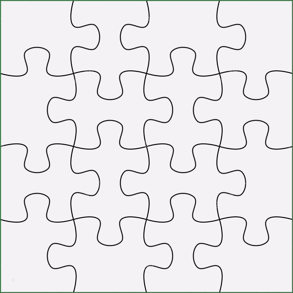 Puzzle Leere Vorlage Angenehm Puzzle Hintergrund Vorlage 4 X 4 — Stockfoto © Mrgao