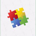 Puzzle Leere Vorlage Hübsch Leere Puzzle Vorlage Hintergrund — Stockfoto © I3alda