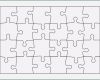 Puzzle Leere Vorlage Inspiration Vektor Jigsaw Puzzle Vorlage 24 Teile — Stockvektor