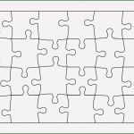 Puzzle Leere Vorlage Inspiration Vektor Jigsaw Puzzle Vorlage 24 Teile — Stockvektor