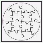 Puzzle Leere Vorlage Inspiration White Line Puzzle Kreis Zum Selbst Bemalen 6 Stück Von