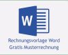 Rechnung Kleinunternehmer Vorlage Word Luxus Rechnungsvorlage Word Gratis En Everbill Magazin