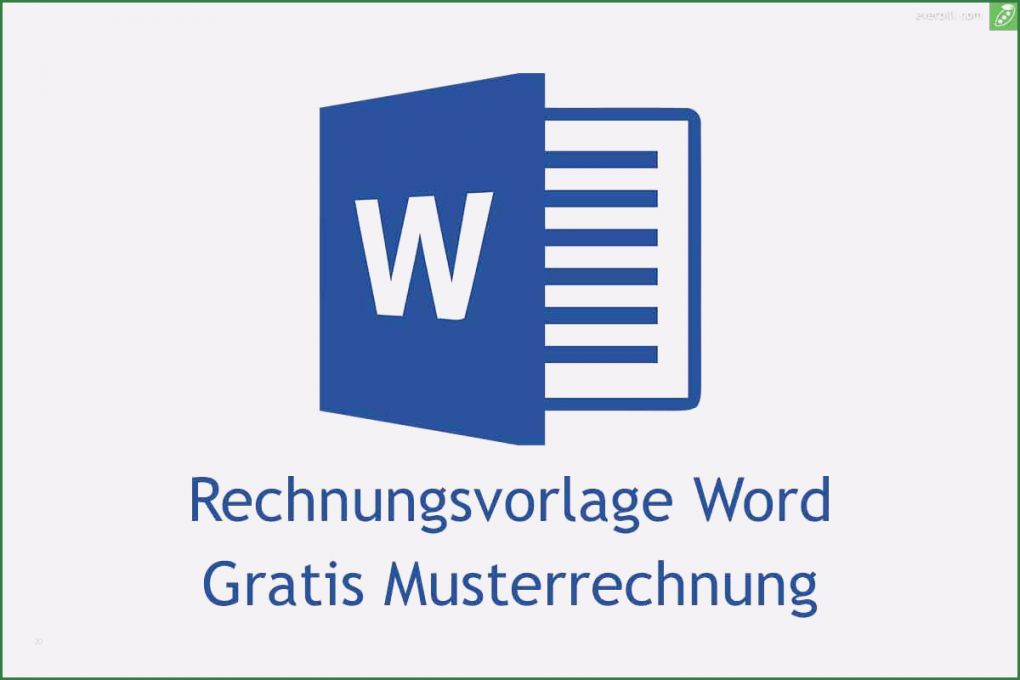 Rechnung Kleinunternehmer Vorlage Word Luxus Rechnungsvorlage Word Gratis En Everbill Magazin
