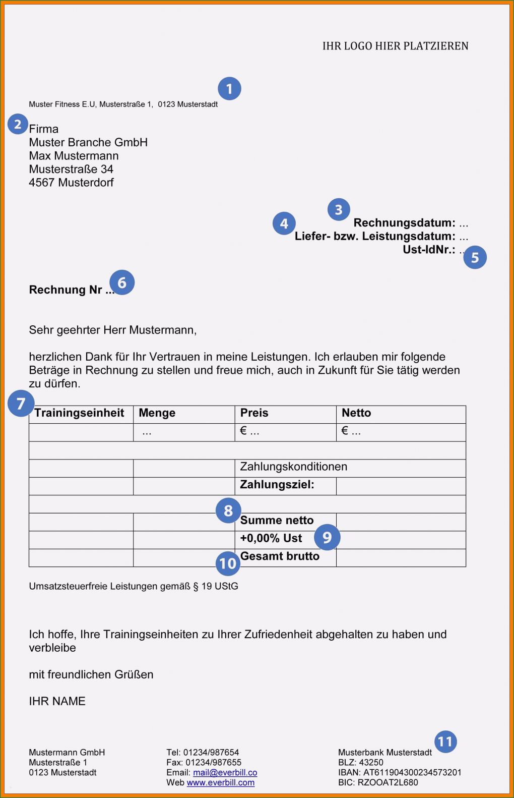 Rechnung Usa Vorlage Fabelhaft 15 Quittung Vorlage