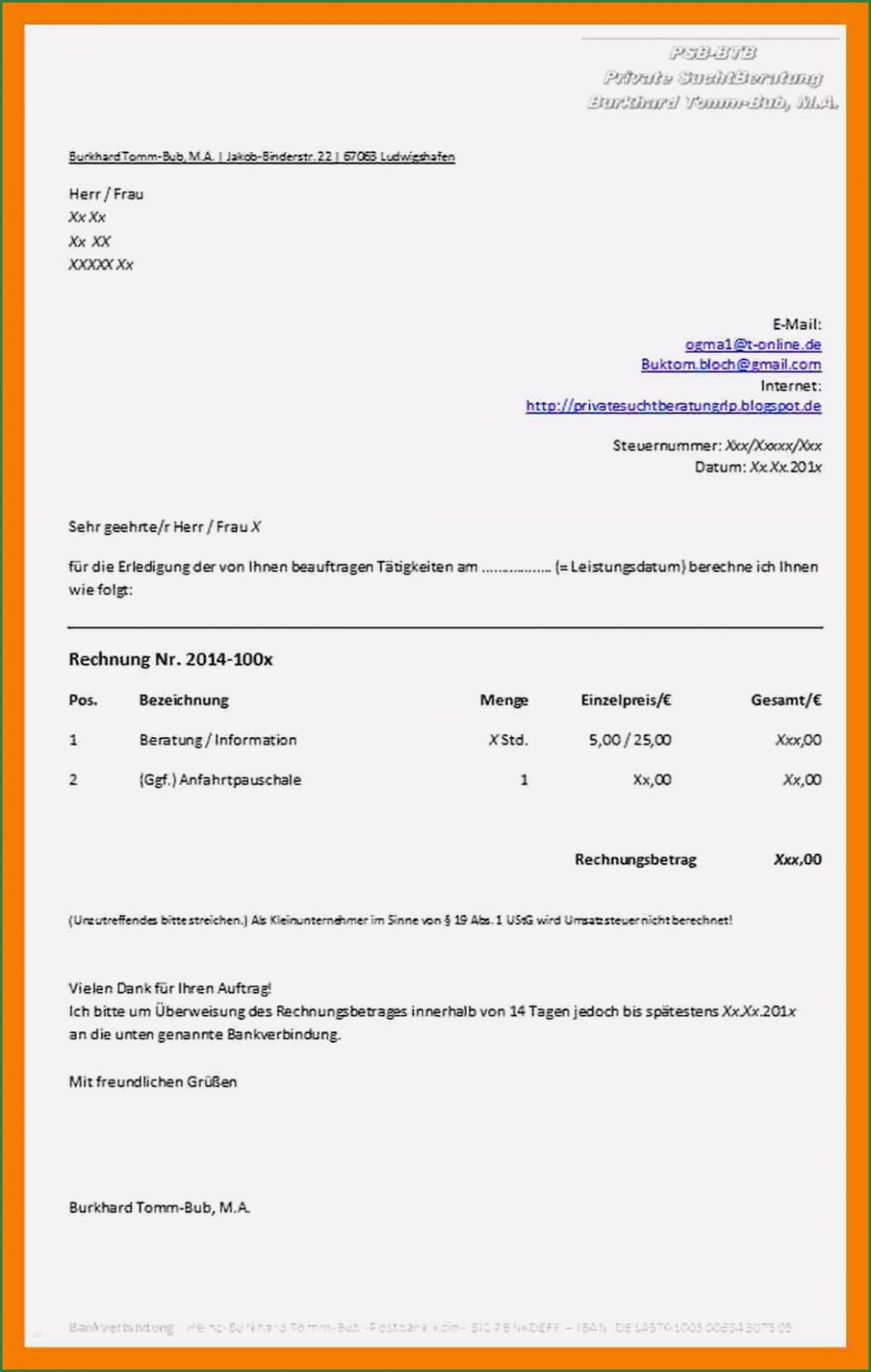 Schadensersatz Rechnung Vorlage Erstaunlich 9 Rechnung Design Vorlagen