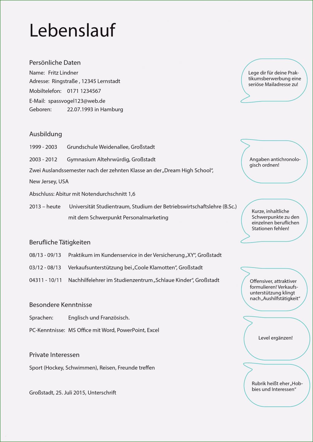 Schülerpraktikum Lebenslauf Vorlage Wunderbar 15 Bewerbung Schülerpraktikum Muster