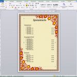 Speisekarten Vorlagen Word Bewundernswert Speisekarte Selber Erstellen – Vorlage Kostenlos