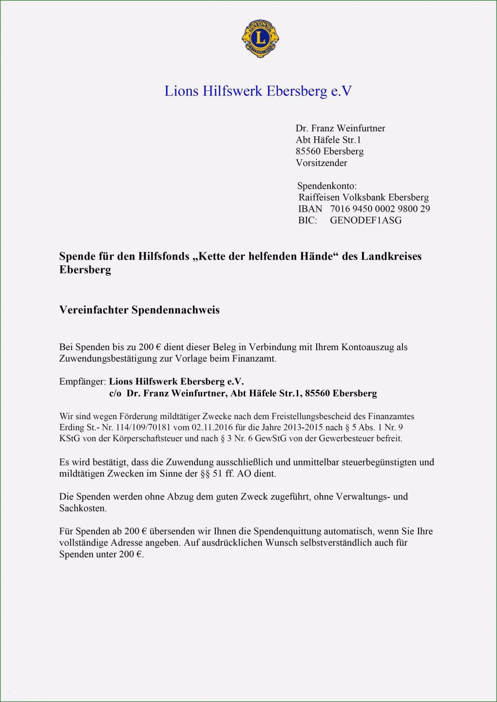 Spendenquittung Verein Vorlage Fabelhaft Spendenquittung Gemeinntziger Verein Vorlage