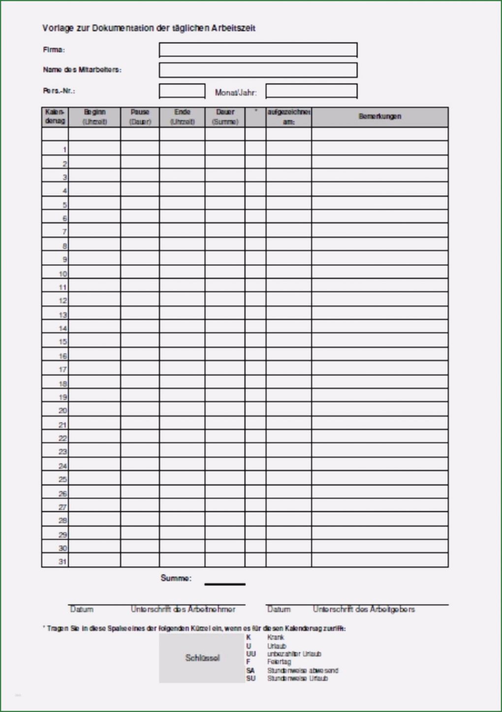 Stundenzettel Baustelle Vorlage Schönste Stundenzettel Vorlage