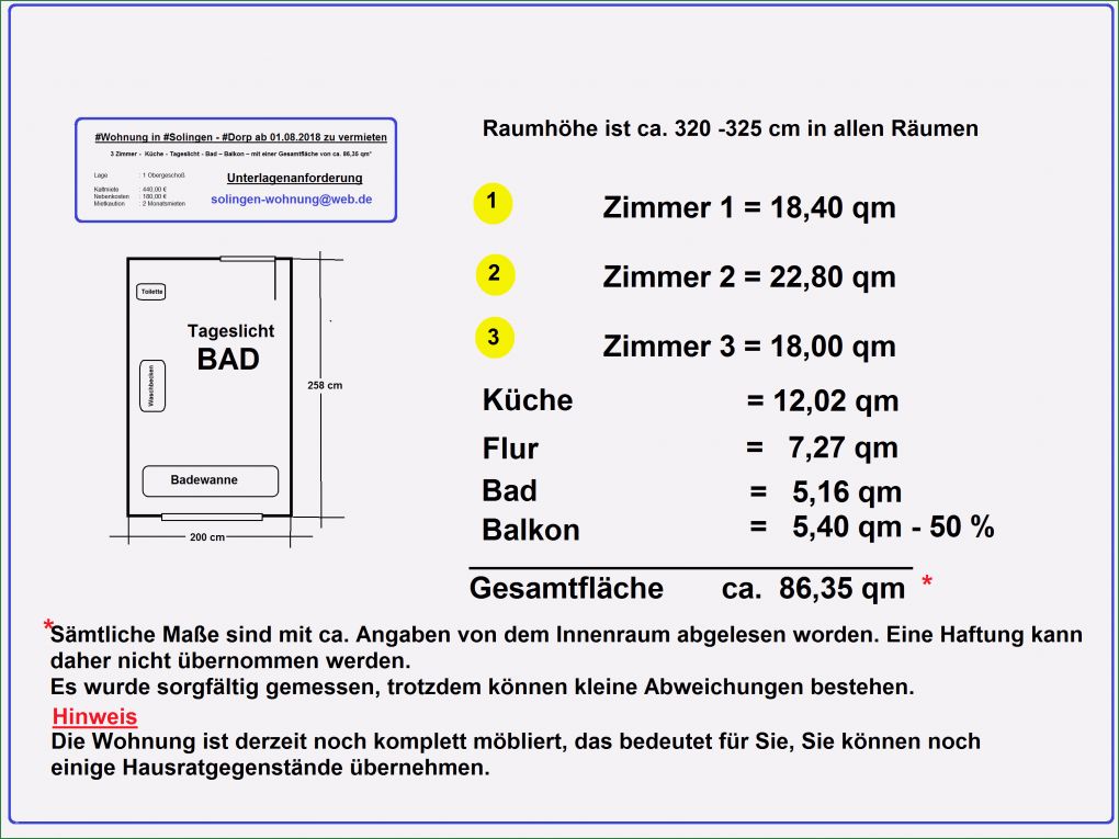 Suche Nachmieter Vorlage Cool Nachmieter Gesucht solingen 3 Zimmer Wohnung Ab 01 08