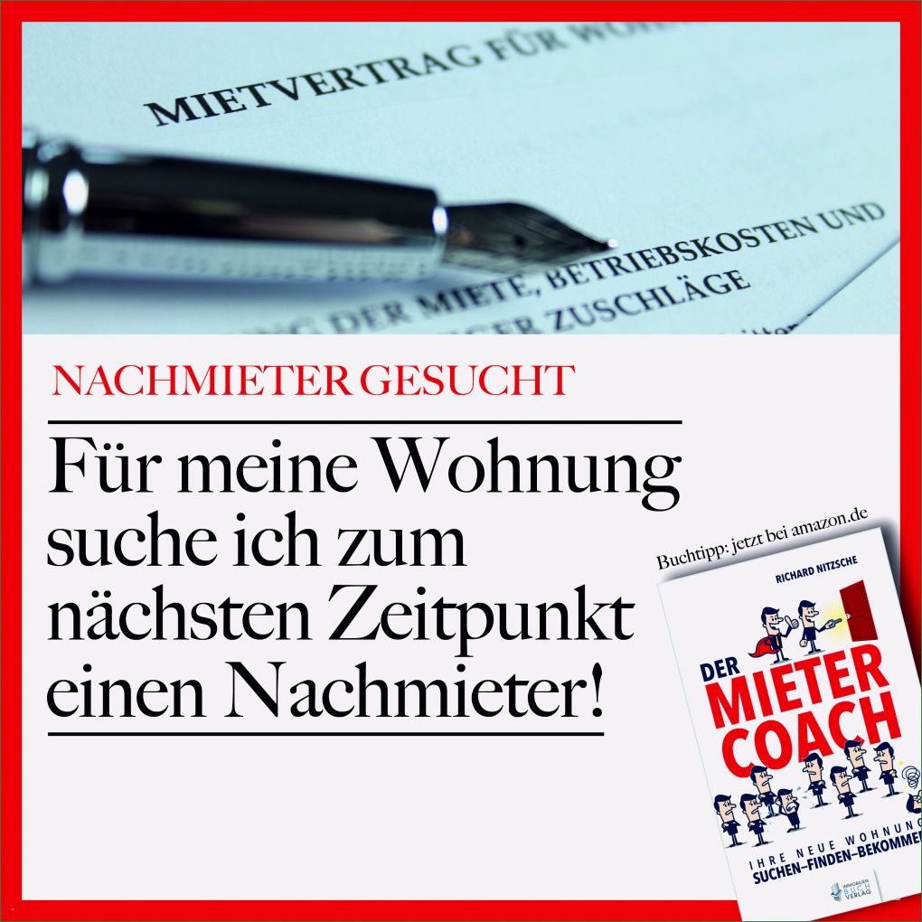 Suche Nachmieter Vorlage Neu Kostenlos Nachmieter Suchen so Sparen Sie Sich Teure