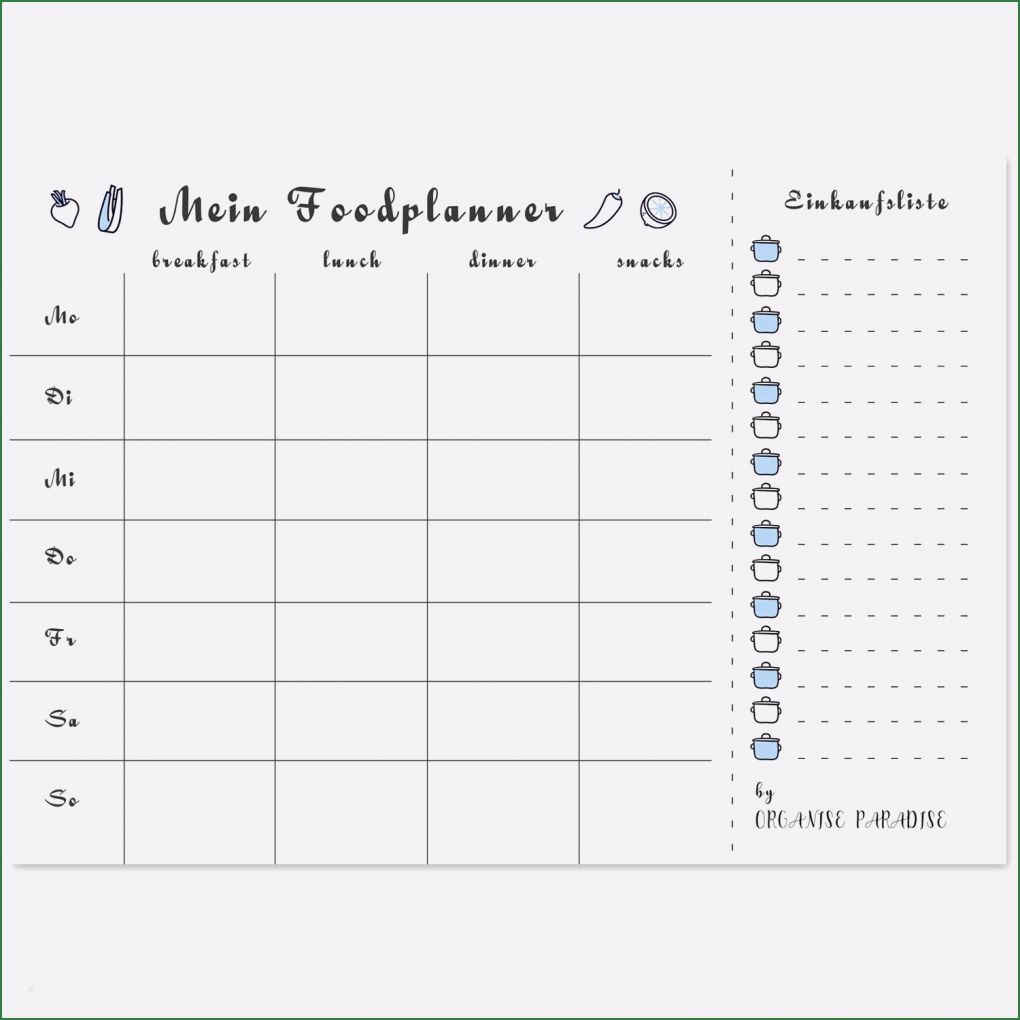 Tagebuch Abnehmen Vorlage Bewundernswert 11 Wochenplan Essen