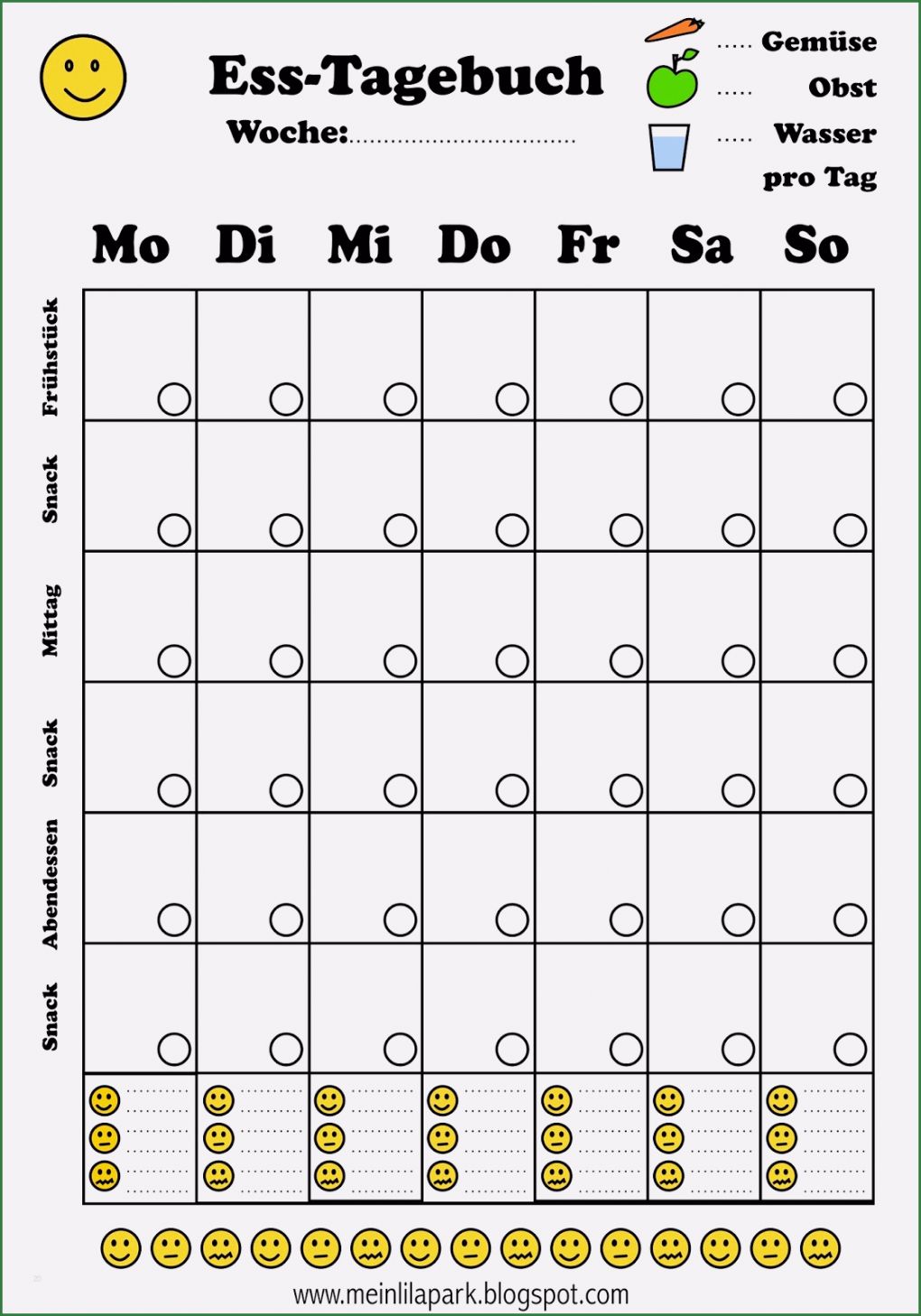 Tagebuch Abnehmen Vorlage Bewundernswert Free Printable Menu Journal Ausdruckbares Diät Tagebuch