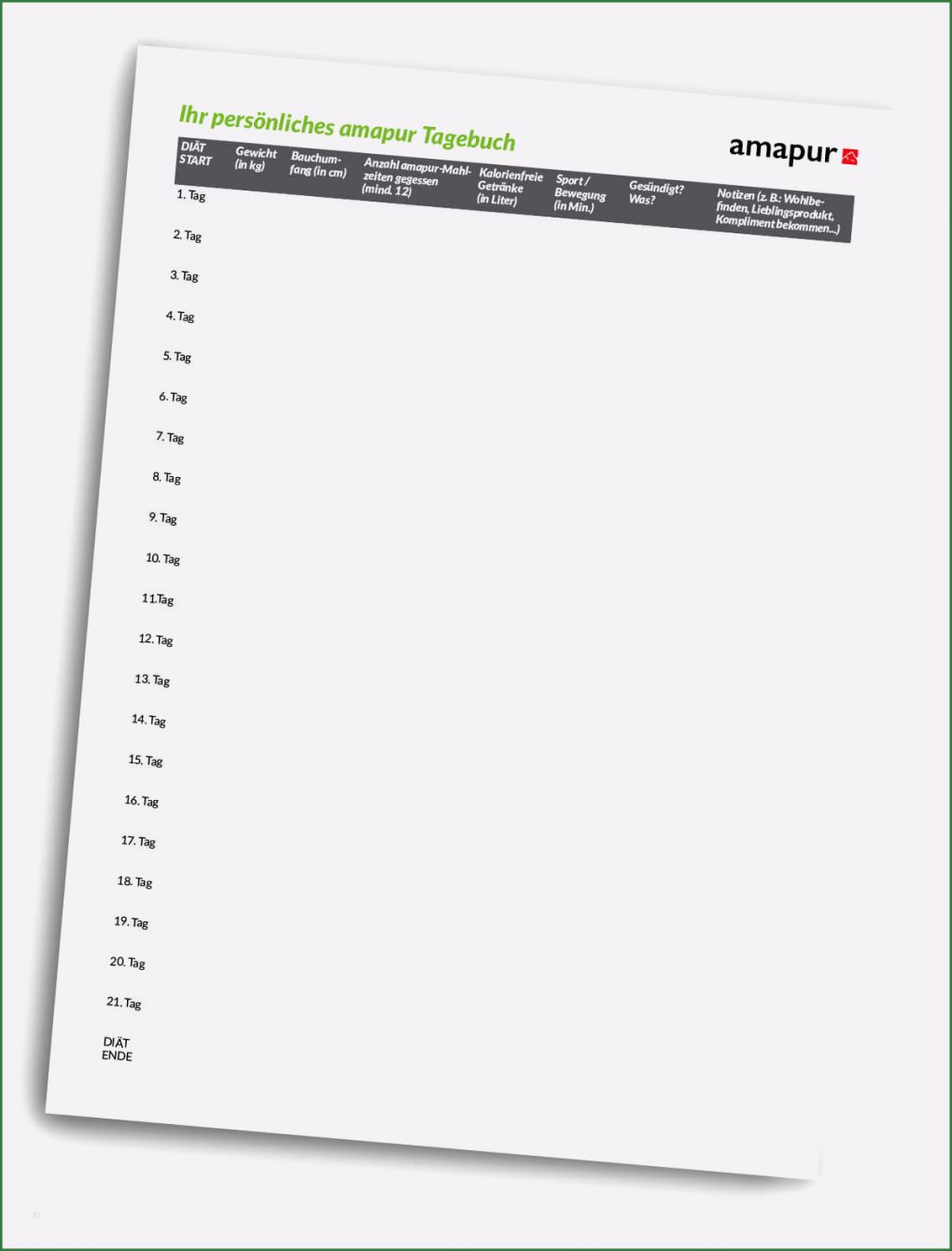 Tagebuch Abnehmen Vorlage Einzigartig Amapur Downloads Ratgeber &amp; Tagebuch