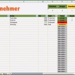 Teilnehmerliste Excel Vorlage Erstaunlich Teilnehmerliste Zusagen Absagen Anzahl Excel Tabelle