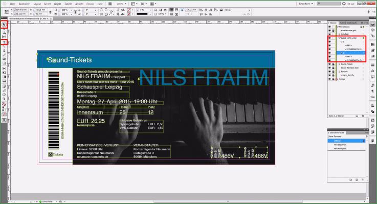 Ticket Vorlage Kostenlos Neu Indesign Tutorial Eintrittskarten Erstellen Saxoprint