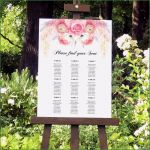 Tischplan Vorlage Süß Hochzeit Sitzplan Vorlage Blumen Sitzplan