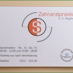 Tischschilder Vorlage Wunderbar Praxisschild Zahnarzt