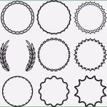 Tour Label Vorlage Wunderbar Frame Round Set Dekoration Vorlage — Stockvektor
