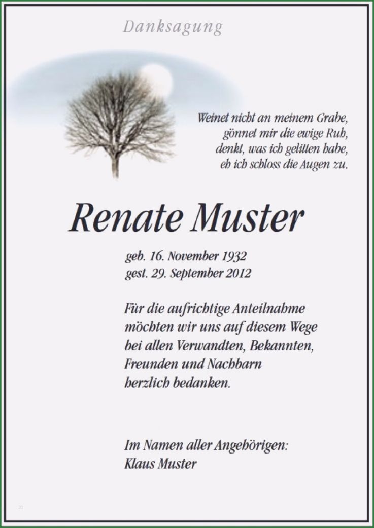 Trauer Dankeskarten Vorlagen Einzigartig Trauerkarte Text Schreiben
