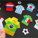 Trikot Einladungskarte Vorlage Luxus origami Fussball Trikot Basteln Mit Papier Hemd Shirt