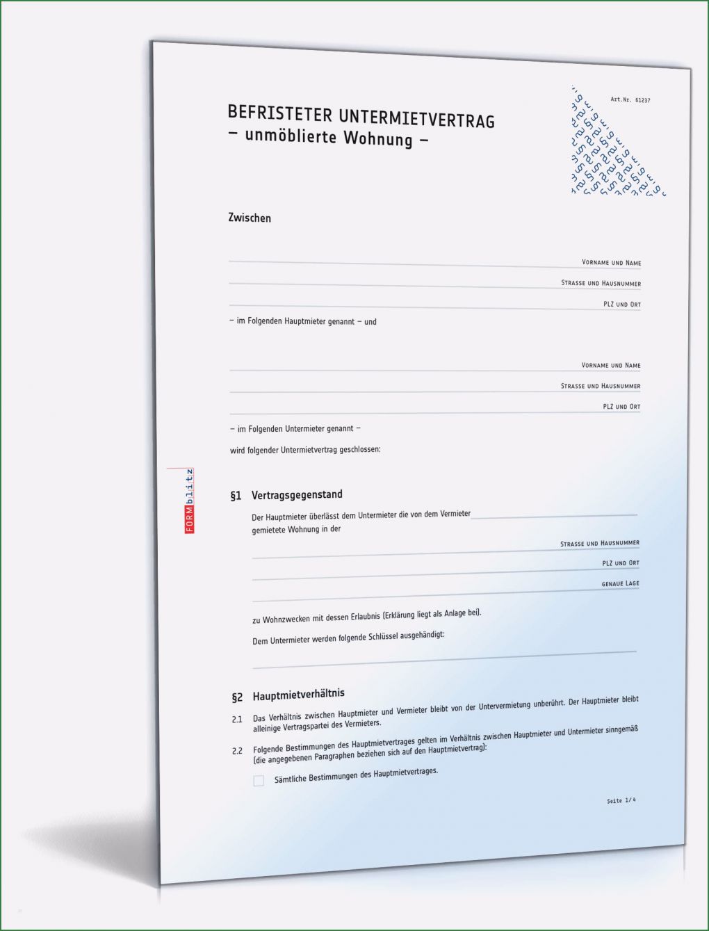Untermietvertrag Auf Zeit Vorlage Best Of Befristeter Untermietvertrag Unmöblierte Wohnung Muster