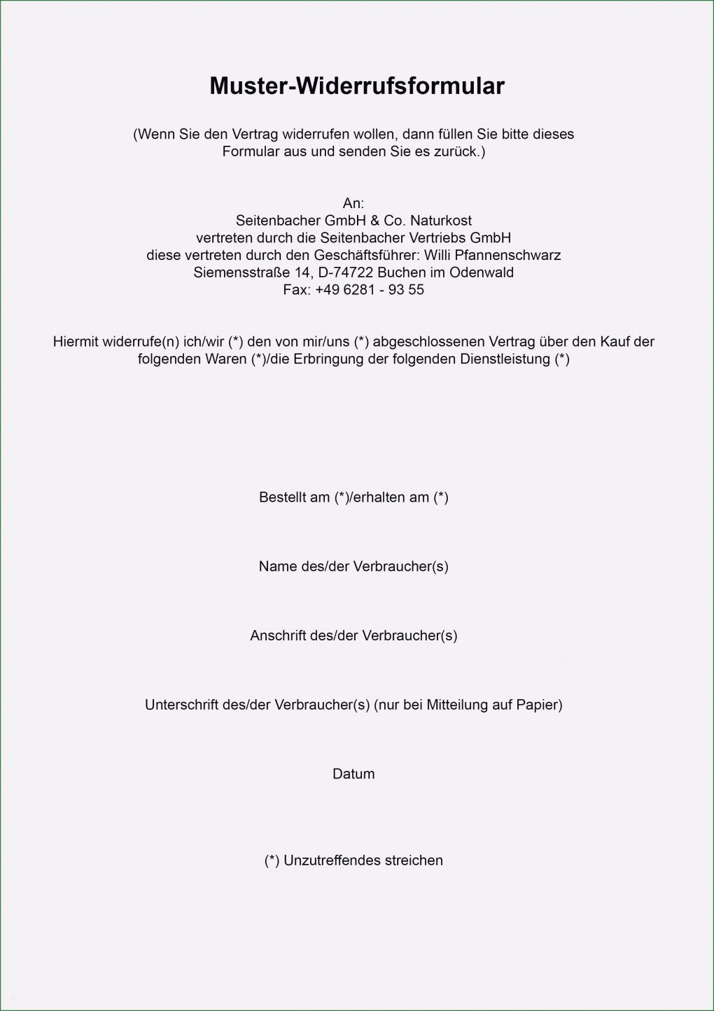 Vertrag Gbr Vorlage Süß Widerrufsformular Vorlage Word Luxus Widerruf Darlehen
