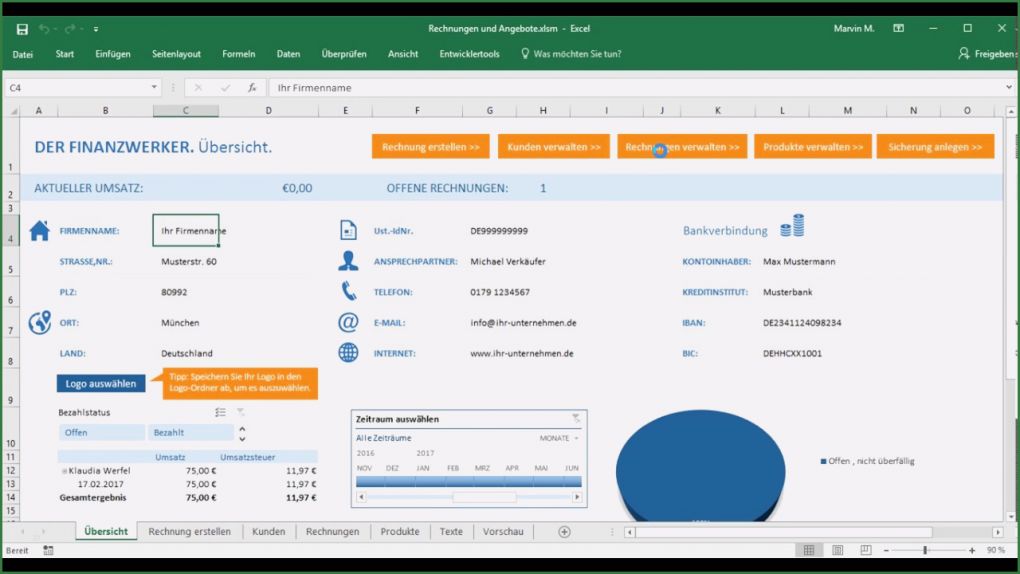 Verzugszinsen Excel Vorlage Fabelhaft Teil 6 Rechnungen Verwalten