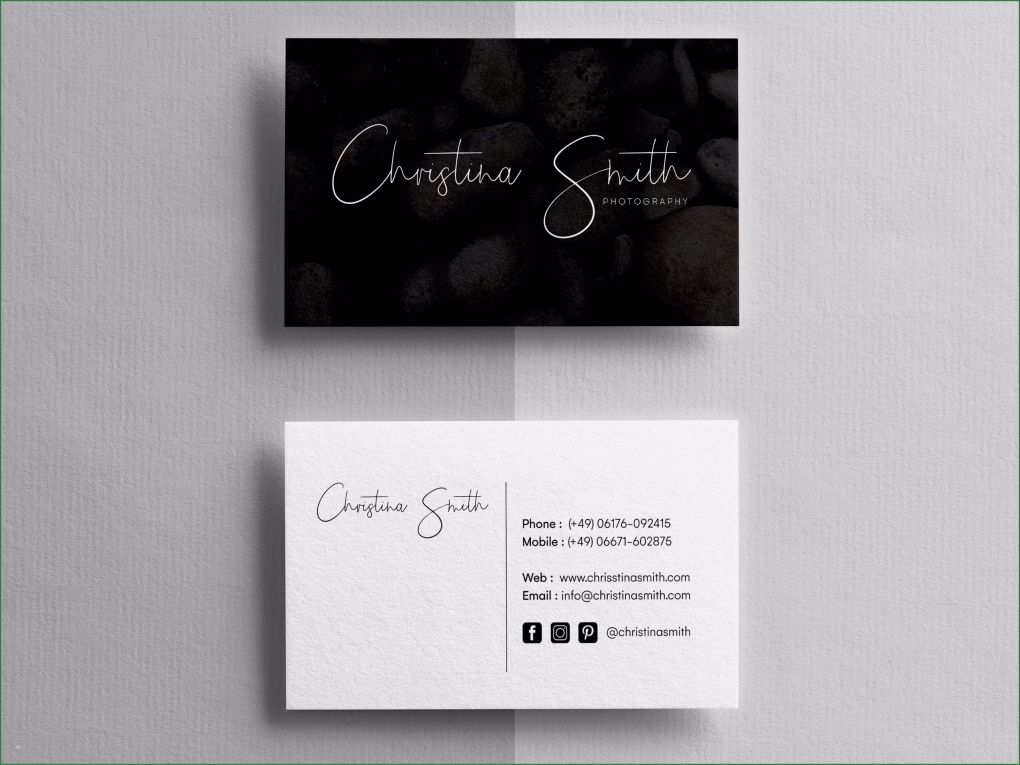 Visitenkarte Fotograf Vorlage Einzigartig Visitenkarten Fotografie — Einladungskarten