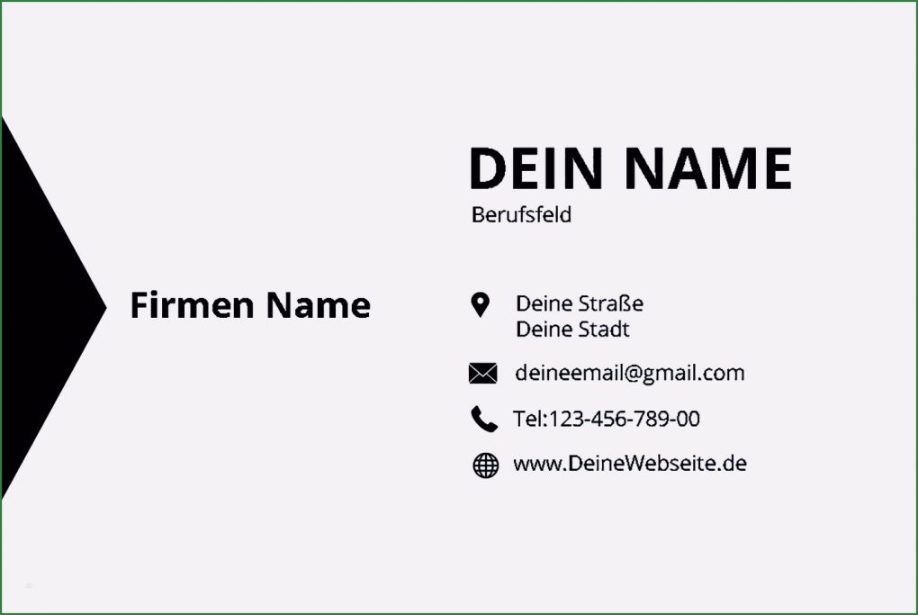 Visitenkarte Vorlage Pages Wunderbar Visitenkarten Vorlage „black and White“ – Grafikshopper